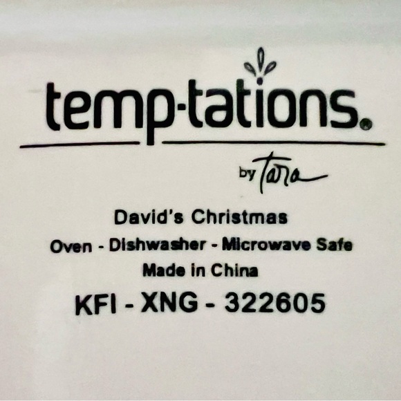 Temp-Tations by Tara Elegant 14" "David's Christmas" Platter - Like New - Picture 5 of 7